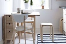 02 light wood Norden Gateleg table for a small kitchen