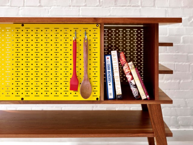 03 You can store anything inside and hang utensils on the pegboards