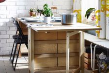 05 Norden Gateleg table is perfect for storage