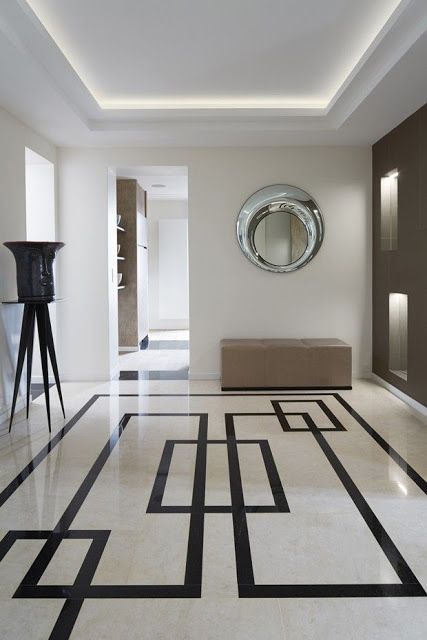 05 geometric stone floors make this entryway scream style