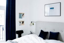 08 The master bedroom can boast of more colors and shades like navy or gold