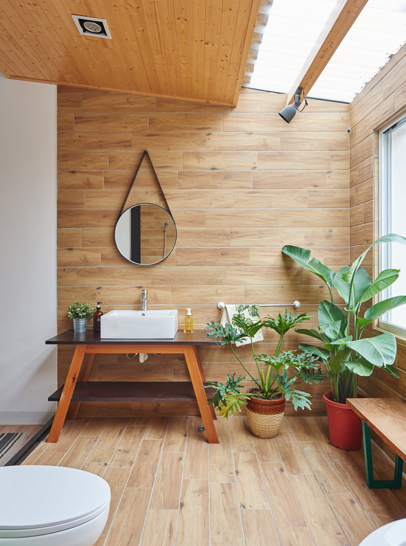 Timber is used to differentiate its function and to add warmth