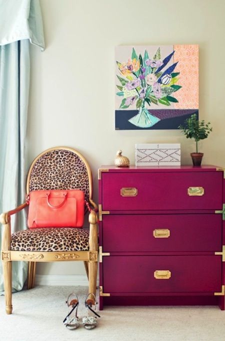 glam fuchsia and gold Rast transformation