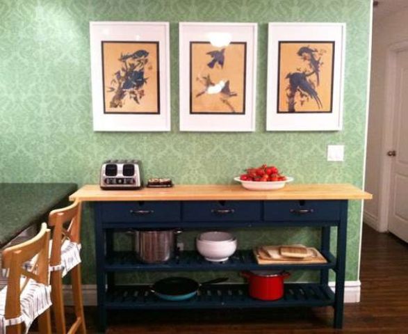 Norden sideboard painted in navy