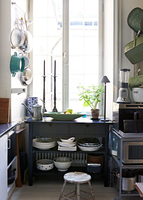 Norden sideboard used as a kitchen island