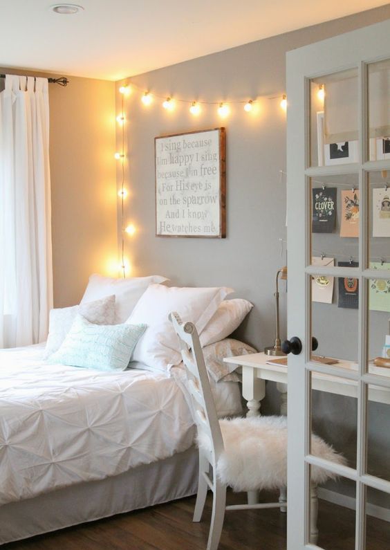 11 airy modern bedroom with a white desk