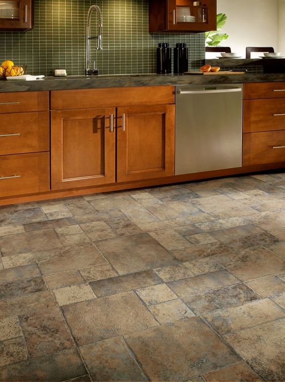 43 Practical And Cool-Looking Kitchen Flooring Ideas - DigsDigs