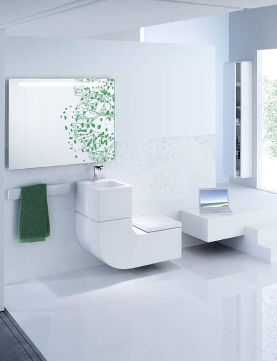 eco-friendly and space-saving toilet and sink combo