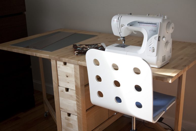 Best Sewing Table from Ikea  Using a Norden Gateleg Table as a Sewing Table  