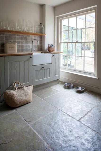 30 Practical And Cool-Looking Kitchen Flooring Ideas - DigsDigs