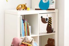 18 Kallax unit with drawers for kids’ room storage