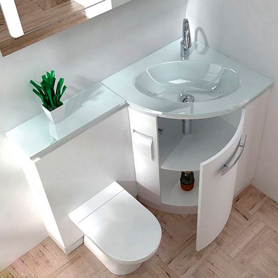 Harbour Icon 900mm Spacesaving Combination Bathroom Toilet Sink