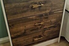 22 wood-clad Rast as a nightstand