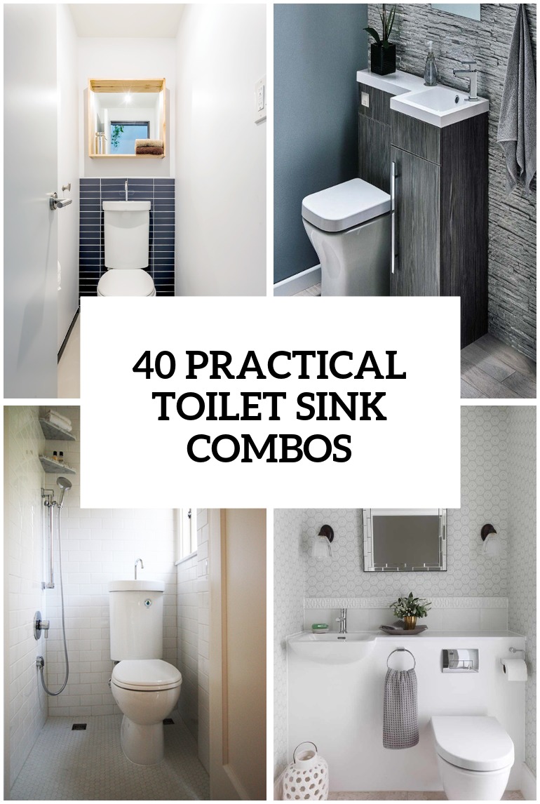 40 Stylish Toilet Sink Combos For Small Bathrooms