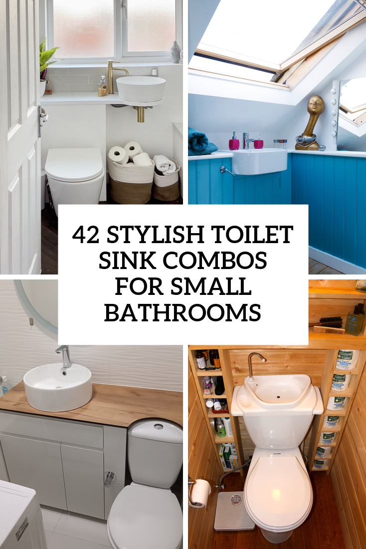 40 Stylish Toilet Sink Combos For Bathrooms - DigsDigs