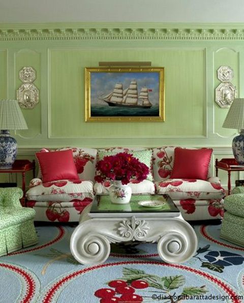 27 Daring Red And Green  Interior D cor Ideas DigsDigs