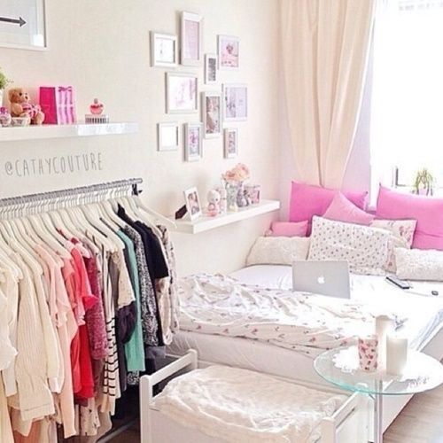 makeshift closet is a hot trend for both kids and adults