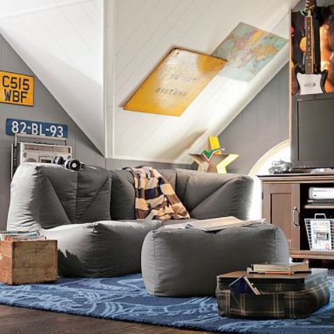 35 industrial attic hangout nook for teen boys