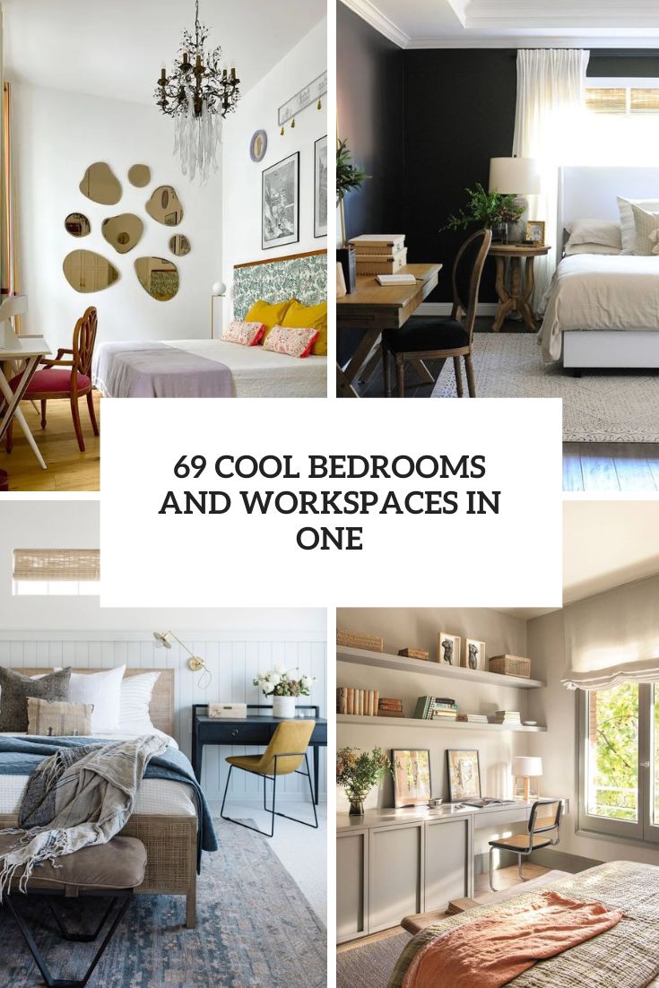 69 Cool Bedrooms And Workspaces In One