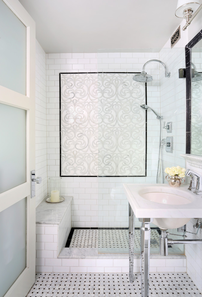 37 Ideas To Use All 4 Bahtroom Border Tile Types - DigsDigs