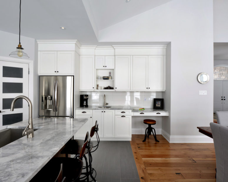 Floor Transition From Kitchen To Dining Room