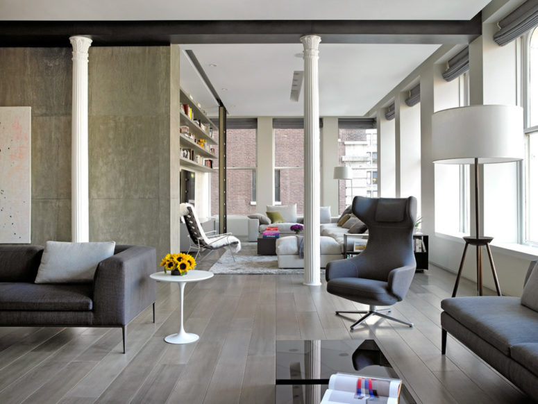 50 Grey Floor Design Ideas That Fit Any Room - DigsDigs 50 Grey Floor Design Ideas That Fit Any Room - Digsdigs