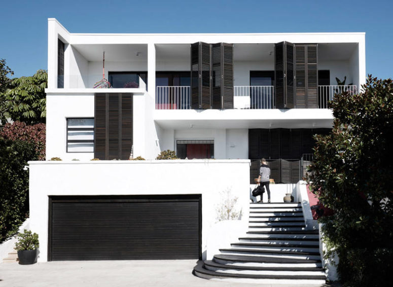 White Modern House Design Black And White House With Two Amazing Terraces DigsDigs White Modern House Design Black And White House With Two Amazing Terraces DigsDigs