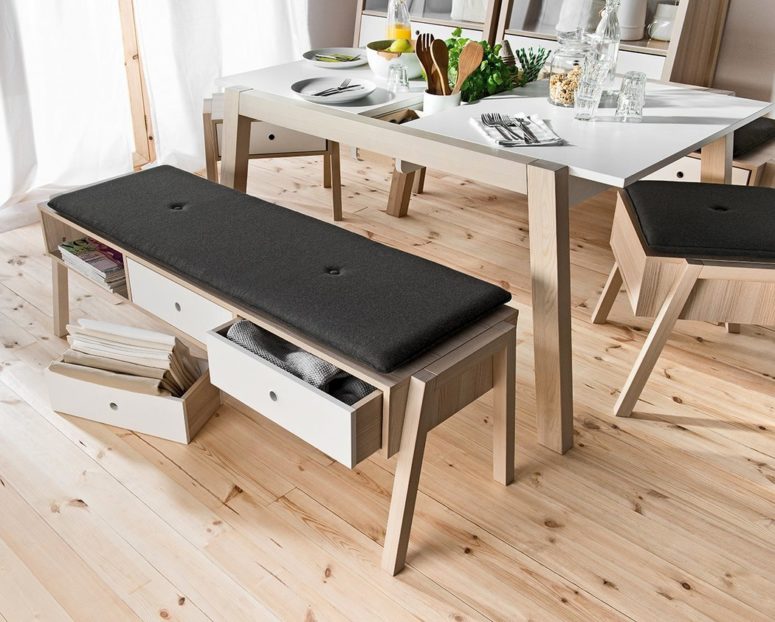 Every item isn't only simple and stylish, it also doubles as a storage