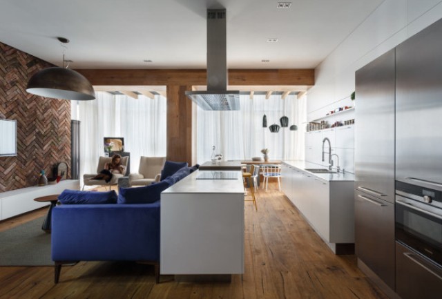 There are a lot of various materials used including brick and wood of all shades