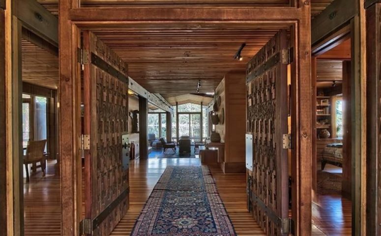 This is Tallac House built in 1969 by architect Paul Hamilton, everything here is made of natural wood This is Tallac House built in 1969 by architect Paul Hamilton, everything here is made of natural wood