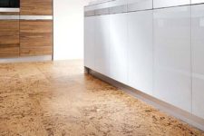 02 modern kitchen with textural cork floors