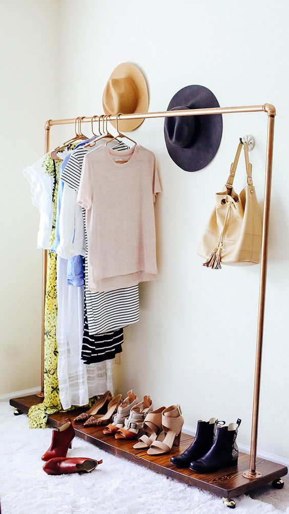Copper garment rack 2025
