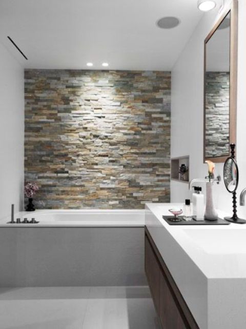 Image result for accent walls in bathroom