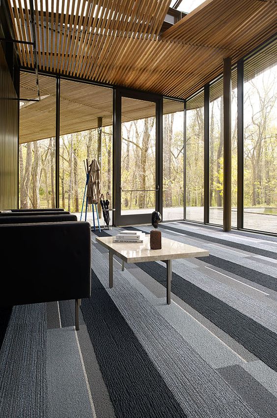 these moudlar carpet tiles are easier to clean