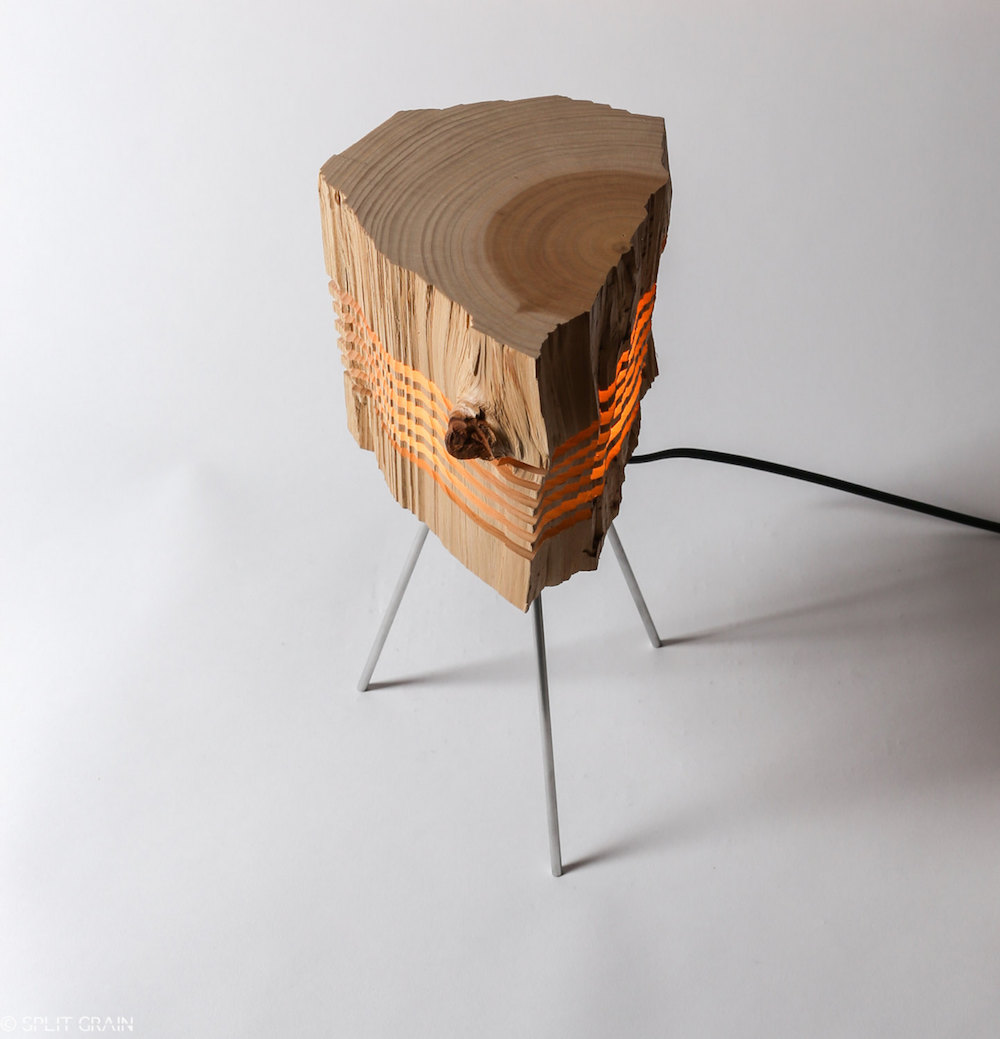 The beauty of natural wood is highlighted in every lamp design