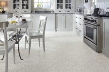 09 resilient vinyl floor with a vintage ornament