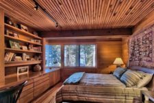 11 The furniture is wooden too and such warm woods add coziness