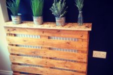 15 reclaimed wood radiator cover that doubles as a shelf