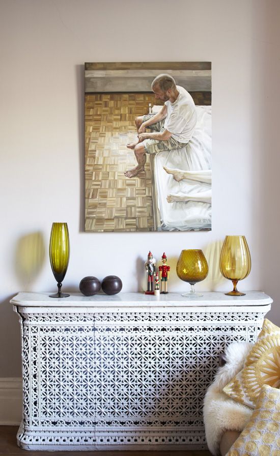 decorative patterned radiator screen