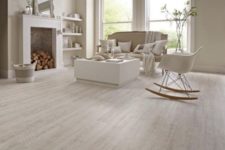 28 vinyl with a white-painted oak effect for a living room