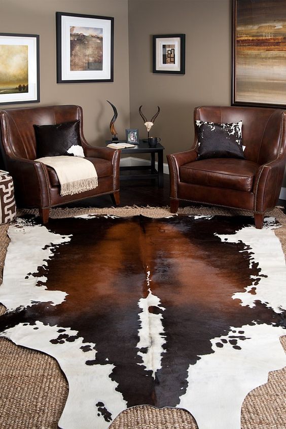 Cowhide rug from IKEA is a great alternative to a real one