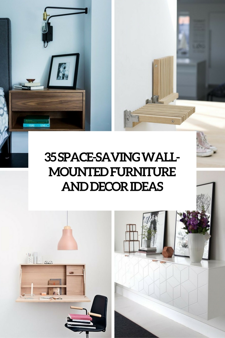 space saving wall mounted furniture and decor ideas cover