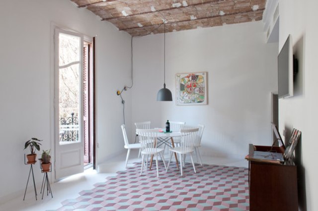 Pastel Art Nouveau Apartment In Barcelona