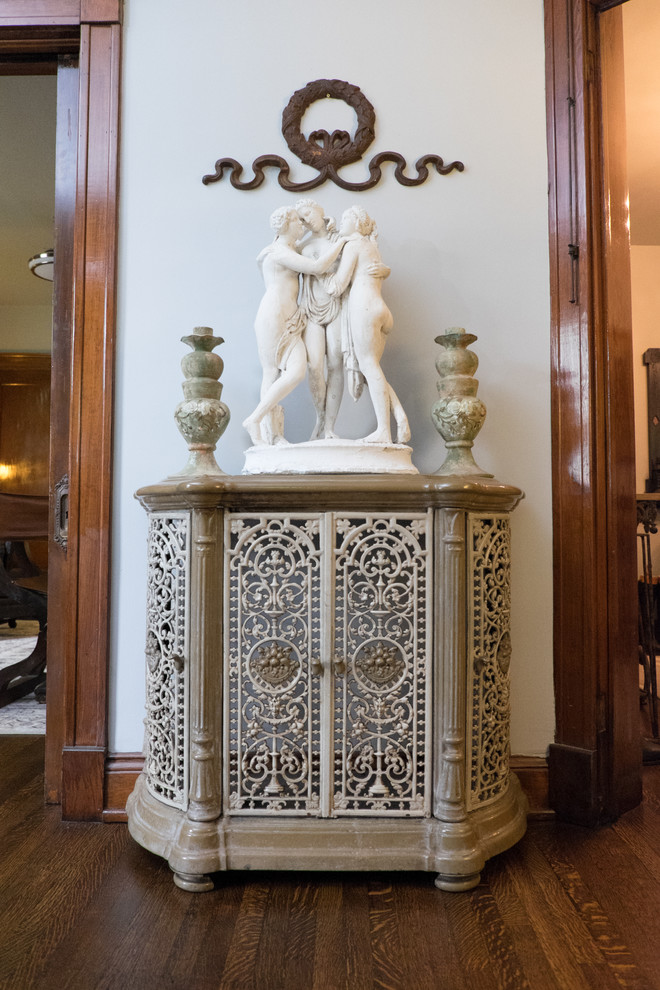 for some interiors, a vintage screen is the best solution to hide a contemporary radiator