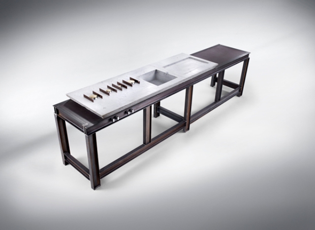 Functional And Aesthetic MMXII Kitchen From Reclaimed Materials