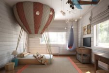 01 This dreamy bedroom was designed for a small boy, and its theme is air