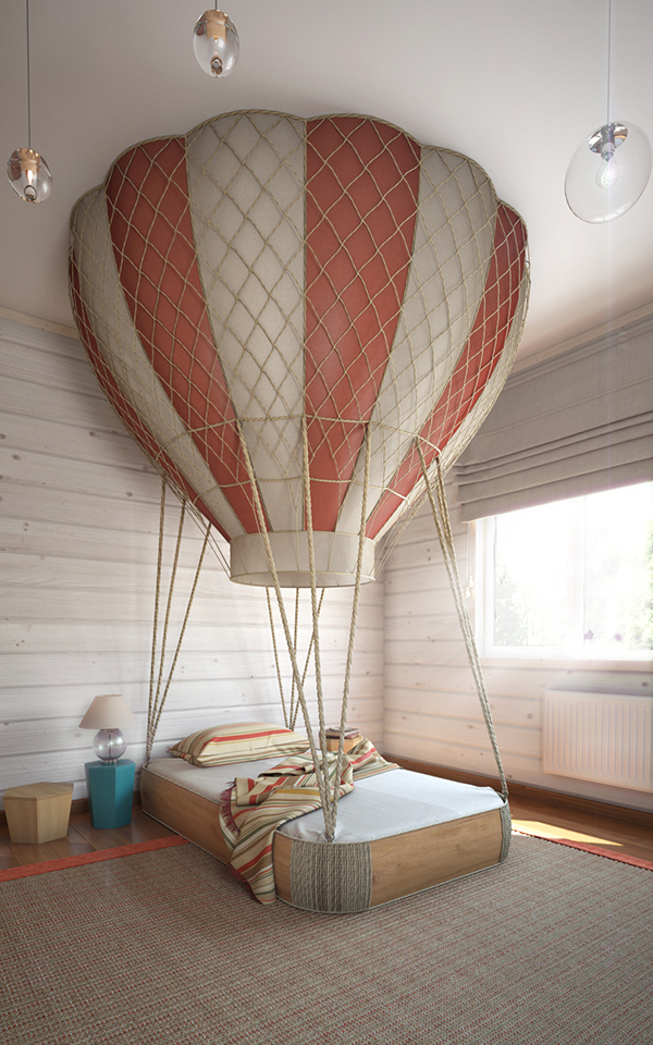 Imaginative Air Themed Room For A Little Boy