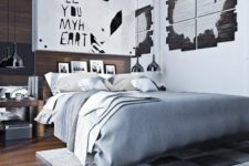 04 A mirror headboard wall visually expands the space and is an eye-catchy idea