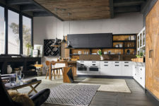 04 LAB40 kitchens are available in 13 different shades and also features industrial style