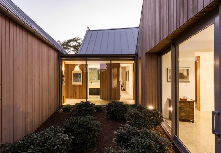 This inner garden creates a relaxing ambience